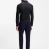 Easy-iron slim-fit shirt in cotton poplin