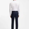 Easy-iron slim-fit shirt in cotton poplin