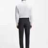 Easy-iron slim-fit shirt in cotton poplin Easy-iron slim-fit shirt in cotton poplin