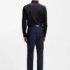 Easy-iron slim-fit shirt in cotton poplin
