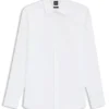 Easy-iron slim-fit shirt in cotton poplin Easy-iron slim-fit shirt in cotton poplin