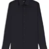 Easy-iron slim-fit shirt in cotton poplin