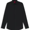 Easy-iron slim-fit shirt in cotton poplin
