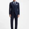 Easy-iron slim-fit shirt in cotton twill