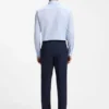 Easy-iron slim-fit shirt in cotton twill