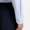 Easy-iron slim-fit shirt in cotton twill