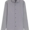 Easy-iron slim-fit shirt in stretch cotton