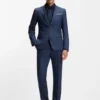 Easy-iron slim-fit shirt in stretch-cotton poplin