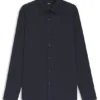Easy-iron slim-fit shirt in stretch-cotton poplin