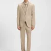 Easy-iron slim-fit shirt in stretch-cotton twill