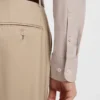 Easy-iron slim-fit shirt in stretch-cotton twill