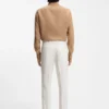 Easy-iron tapered-fit trousers in stretch-cotton poplin Easy-iron tapered-fit trousers in stretch-cotton poplin