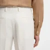 Easy-iron tapered-fit trousers in stretch-cotton poplin Easy-iron tapered-fit trousers in stretch-cotton poplin