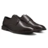 Embossed-logo Derby shoes in leather