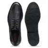 Embossed-logo Derby shoes in leather