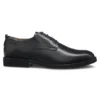 Embossed-logo Derby shoes in leather
