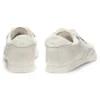 Embossed-logo trainers in leather
