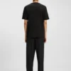 Embroidered-artwork T-shirt in cotton jersey