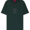 Embroidered-artwork T-shirt in cotton jersey