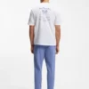 Embroidered-artwork T-shirt in cotton mesh Embroidered-artwork T-shirt in cotton mesh