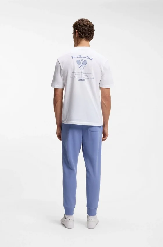 Embroidered-artwork T-shirt in cotton mesh Embroidered-artwork T-shirt in cotton mesh