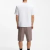 Embroidered-badge T-shirt in cotton terry