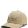 Embroidered-logo cap in cotton twill