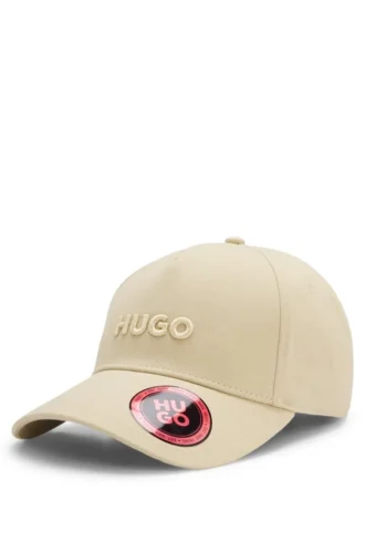 Embroidered-logo cap in cotton twill