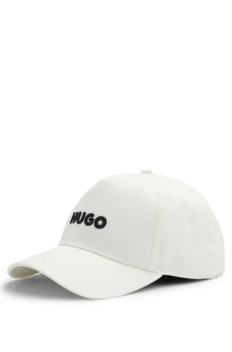 Embroidered-logo cap in cotton twill