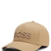Embroidered-logo cap in cotton twill