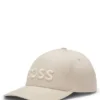 Embroidered-logo cap in cotton twill