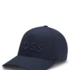 Embroidered-logo cap in cotton twill