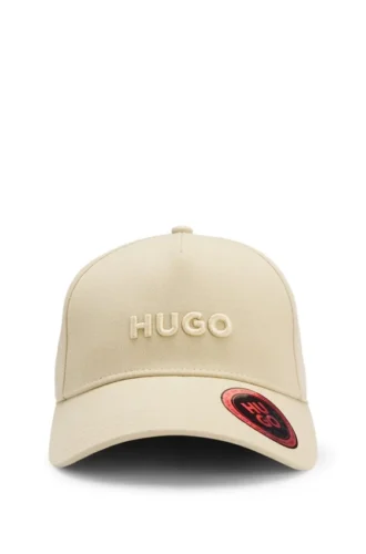 Embroidered-logo cap in cotton twill