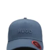 Embroidered-logo cap in cotton twill