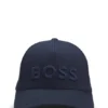 Embroidered-logo cap in cotton twill
