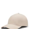 Embroidered-logo cap in linen Embroidered-logo cap in linen