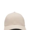 Embroidered-logo cap in linen Embroidered-logo cap in linen