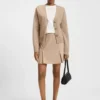 Embroidered-logo cardigan in a wool blend