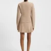 Embroidered-logo cardigan in a wool blend