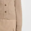 Embroidered-logo cardigan in a wool blend