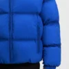 Embroidered-logo puffer jacket with water-repellent finish