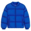 Embroidered-logo puffer jacket with water-repellent finish