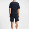 Embroidered-logo pyjama shorts in stretch jersey