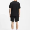Embroidered-logo pyjama T-shirt in a cotton blend