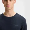 Embroidered-logo pyjama T-shirt in stretch jersey