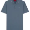 Embroidered-logo slim-fit polo shirt in stretch cotton