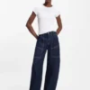 Embroidered-logo slim-fit T-shirt in stretch cotton