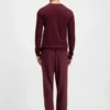 Embroidered-logo sweater in virgin wool