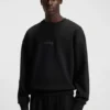Embroidered-logo sweatshirt in a cotton blend