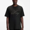 Embroidered-logo T-shirt in cotton jersey